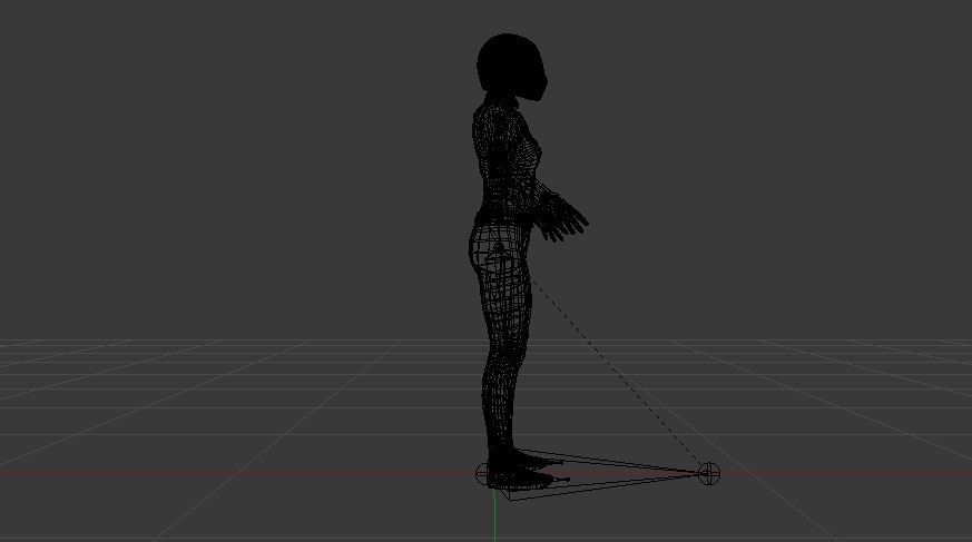 Woman Motorcyclist Low-poly 3D model_17