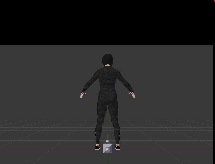 Woman Motorcyclist Low-poly 3D model_6