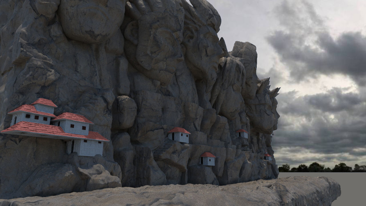 NARUTO WALL OF HOKAGE 3D print model_1