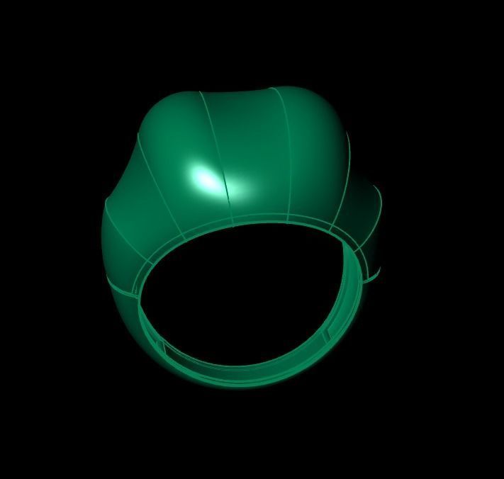 Woman Rings 3D 3D print model_2