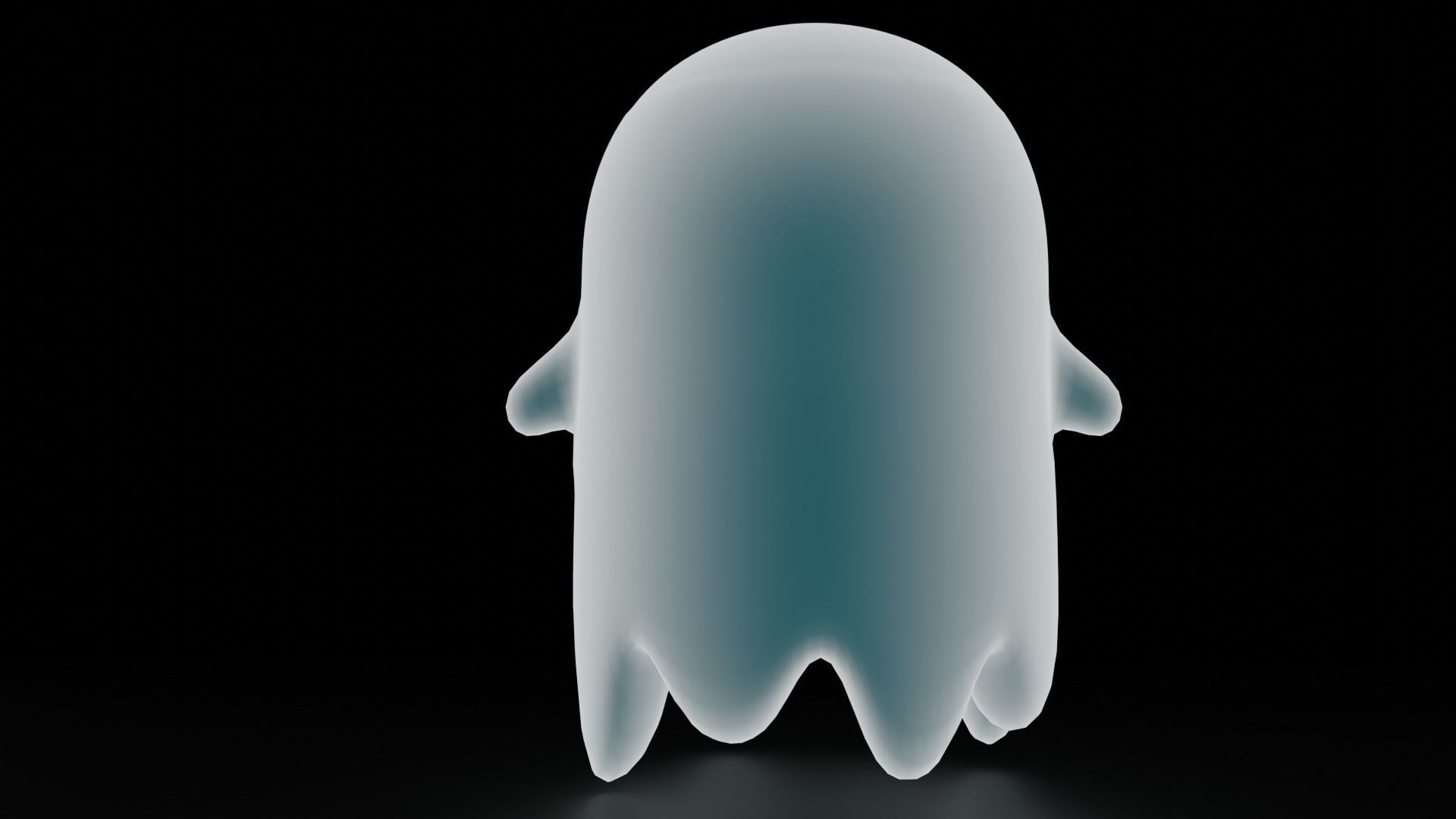 Ghost skeleton and pumkin monster Low-poly 3D model_8