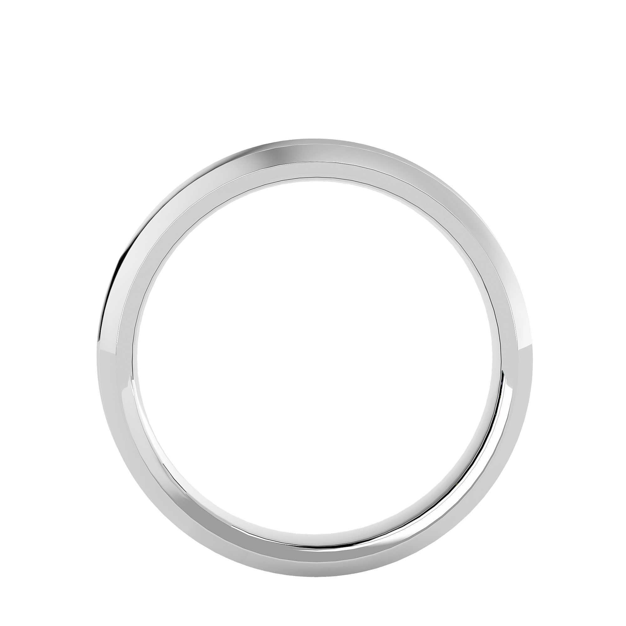 Plain Gold Wedding Engagement Band Ring with 360 Animation 3D print model_3