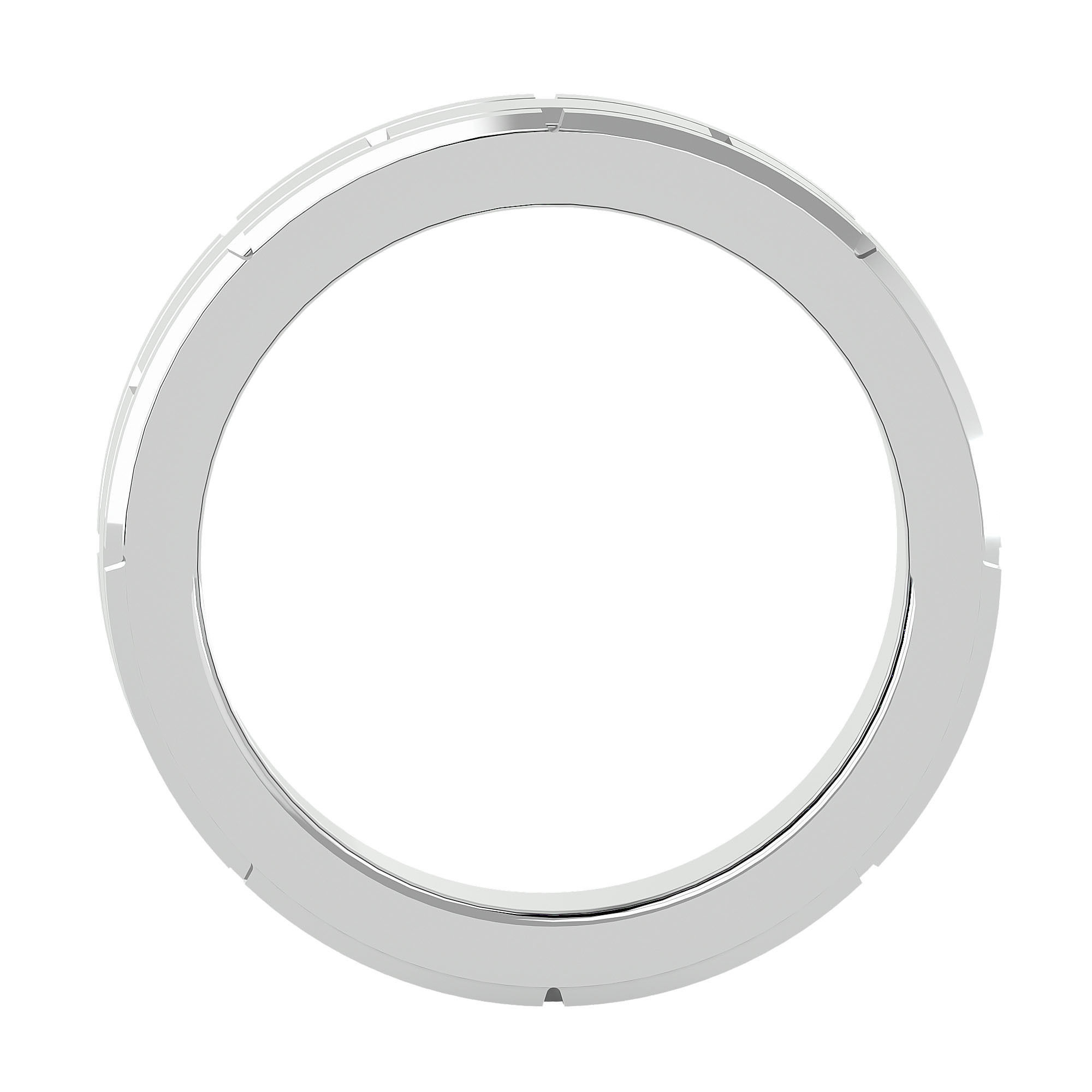 Plain Gold Wedding Engagement Band Ring with 360 Animation 3D print model_3