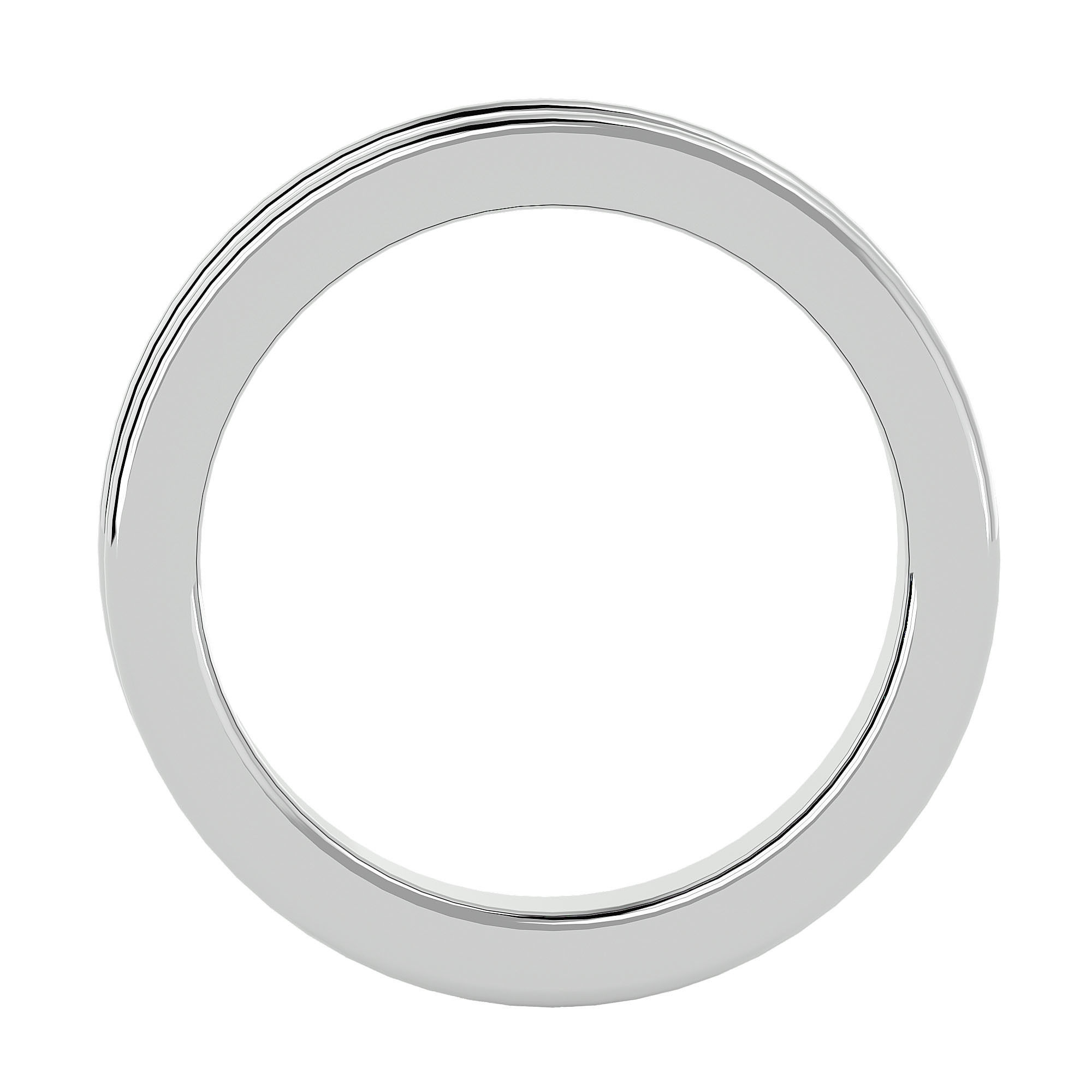 Plain Gold Wedding Engagement Band Ring with 360 Animation 3D print model_3