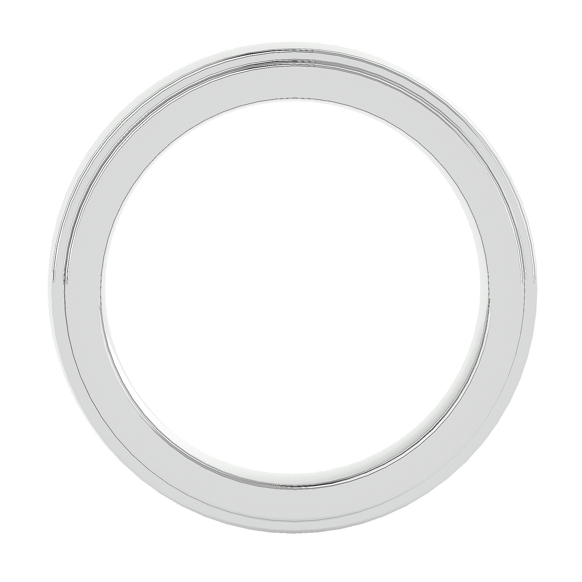 Plain Gold Wedding Engagement Band Ring with 360 Animation 3D print model_3