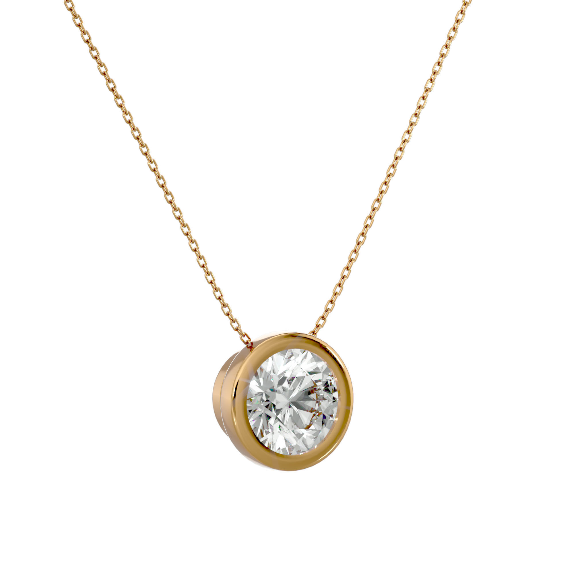 Solitaire Pendant With 360 Animation 3dm stl renders 3D print model_6