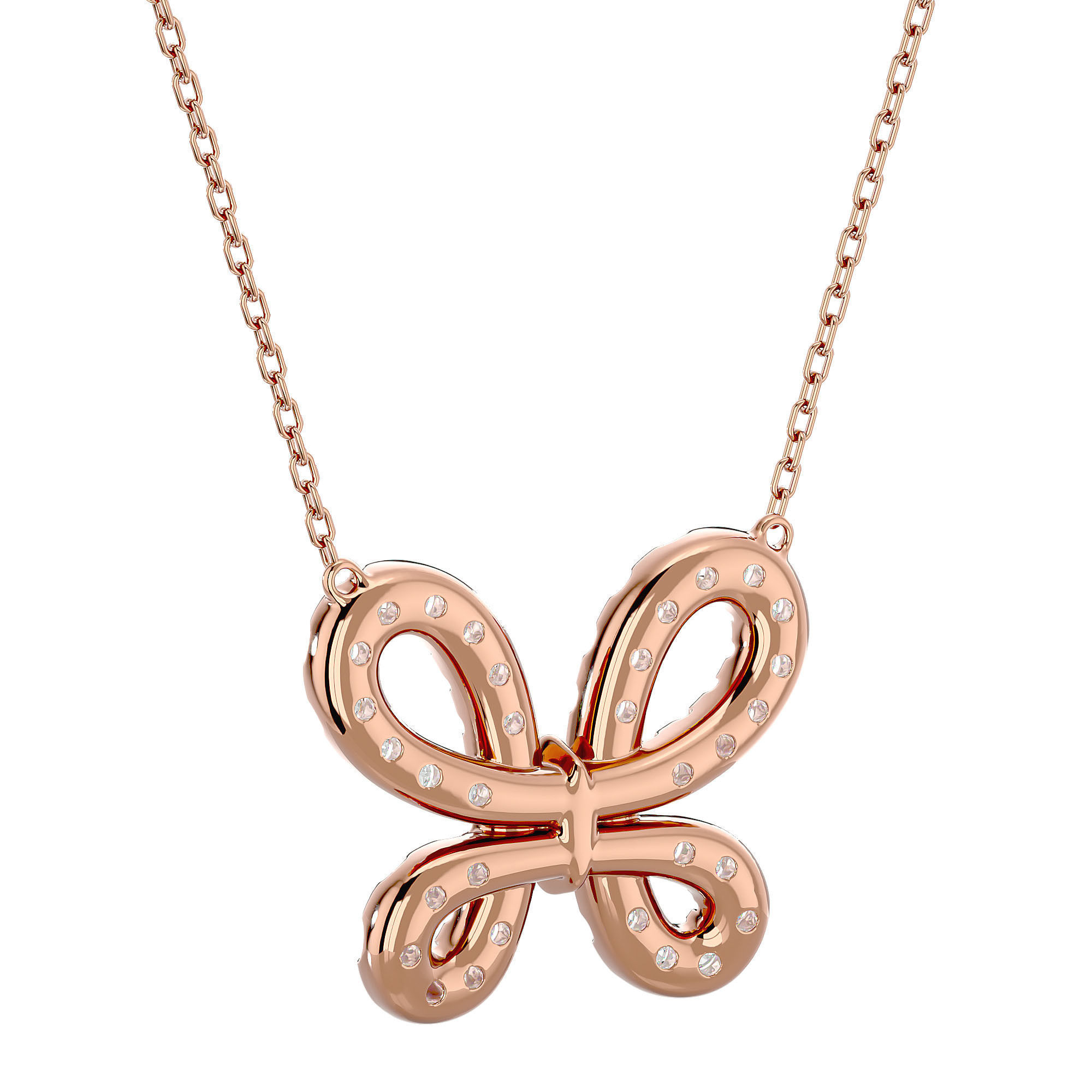 Butterfly Pendant With 360 Animation 3dm stl renders 3D print model_11