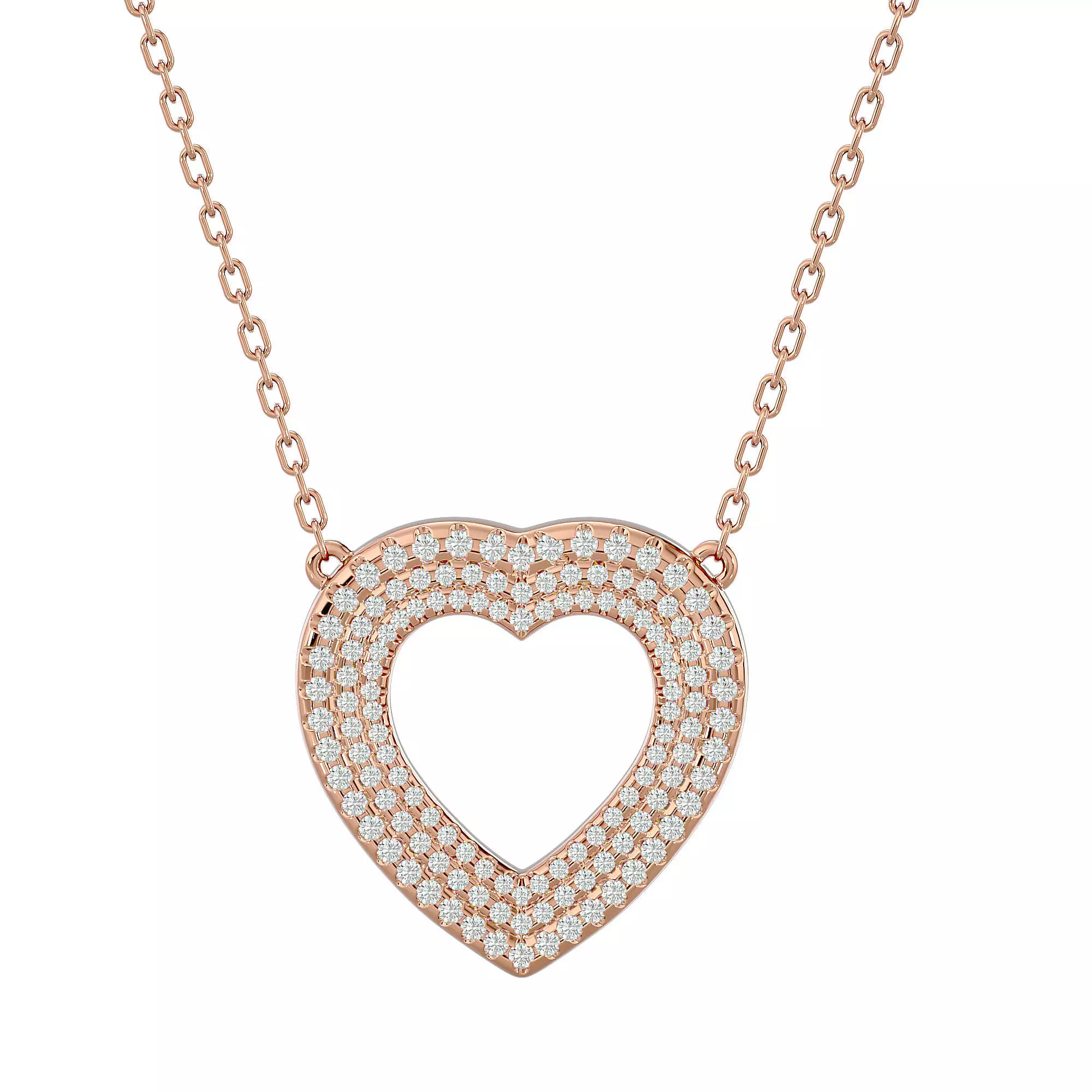 Heart Pendant With 360 Animation 3dm stl renders 3D print model_0