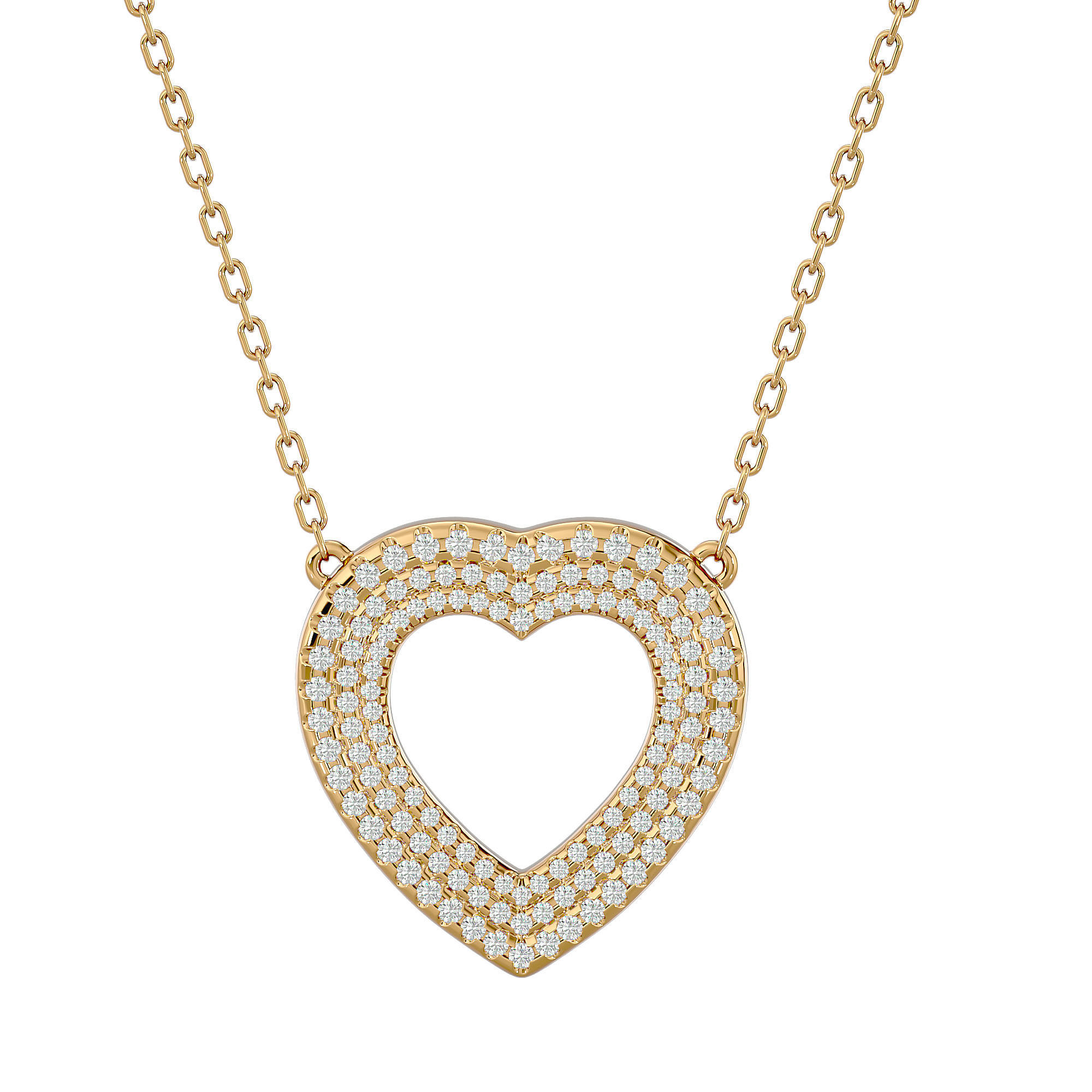 Heart Pendant With 360 Animation 3dm stl renders 3D print model_1