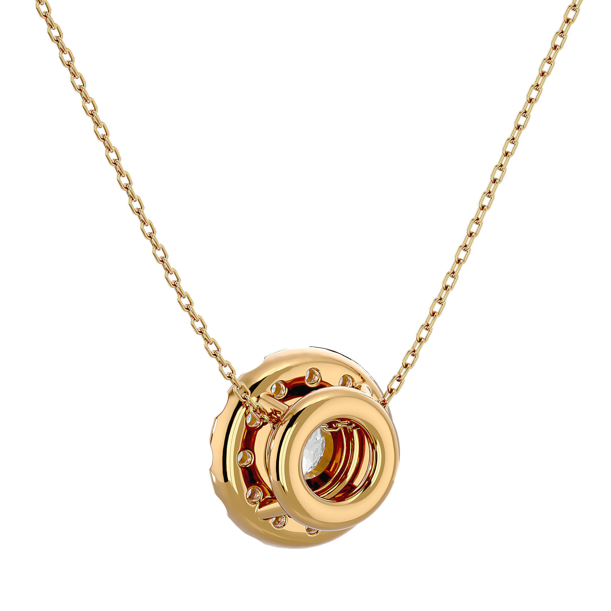 Solitaire Pendant With 360 Animation 3dm stl renders 3D print model_11