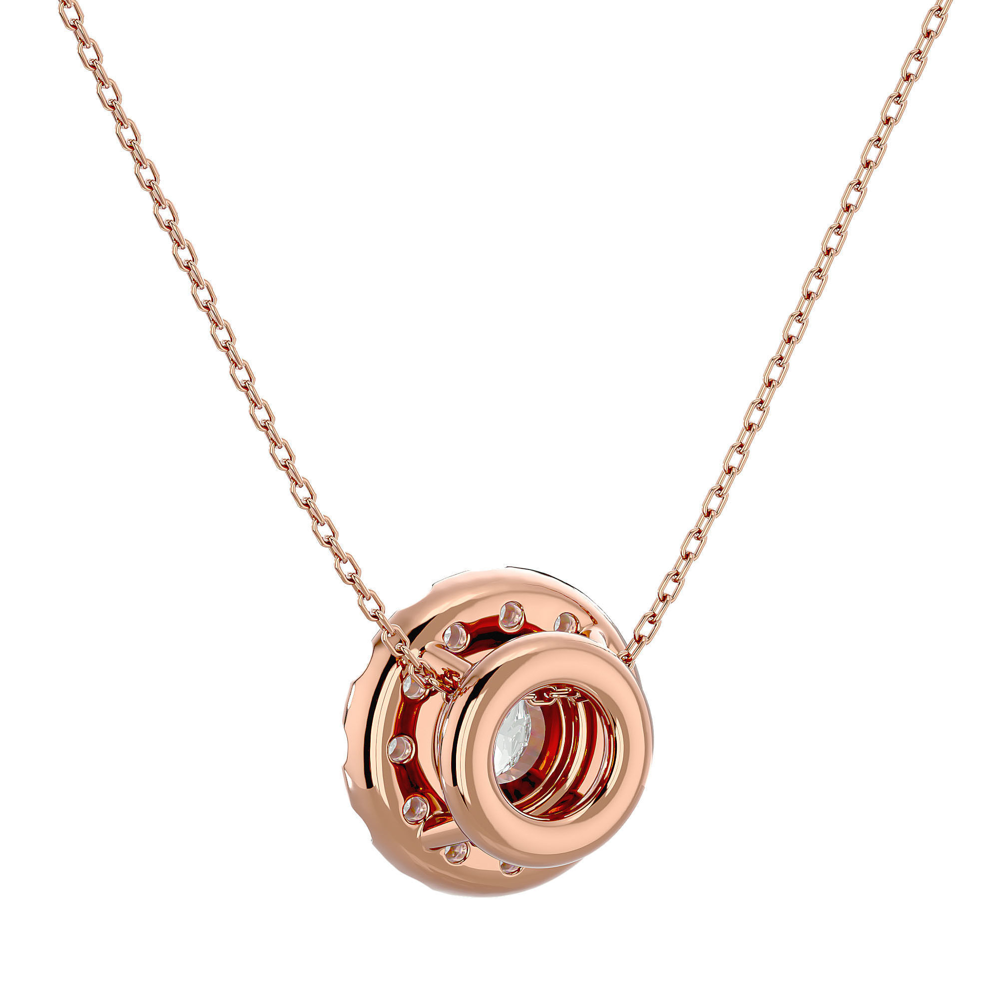 Solitaire Pendant With 360 Animation 3dm stl renders 3D print model_12