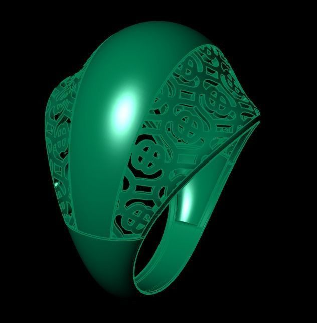 Woman Rings 3D 3D print model_2