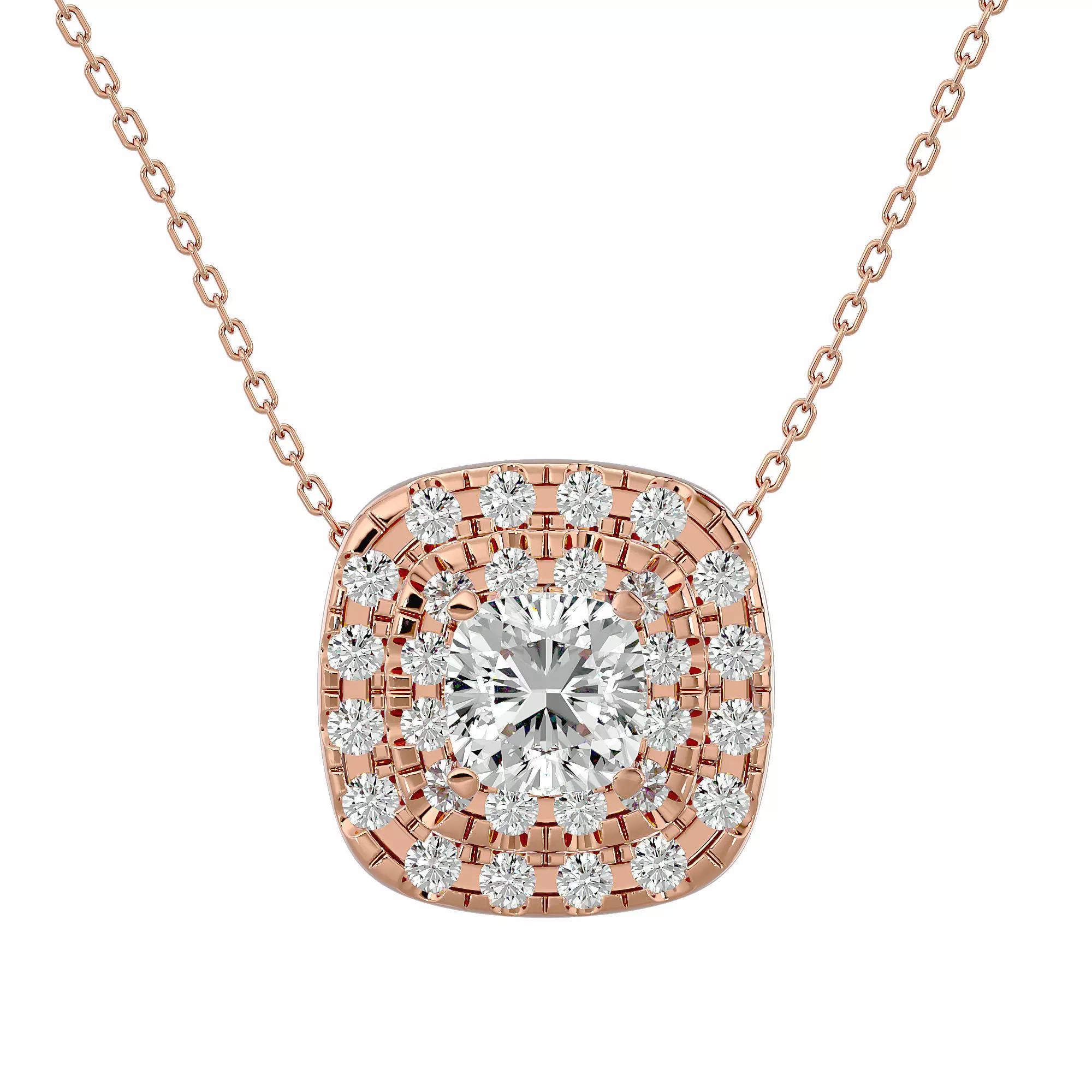 Solitaire Pendant With 360 Animation 3dm stl renders 3D print model_0