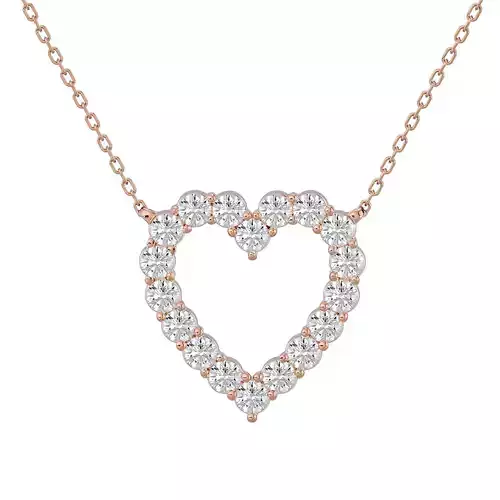 Heart Love Solitaire Pendant With 360 Animation 3dm stl renders 3D print model