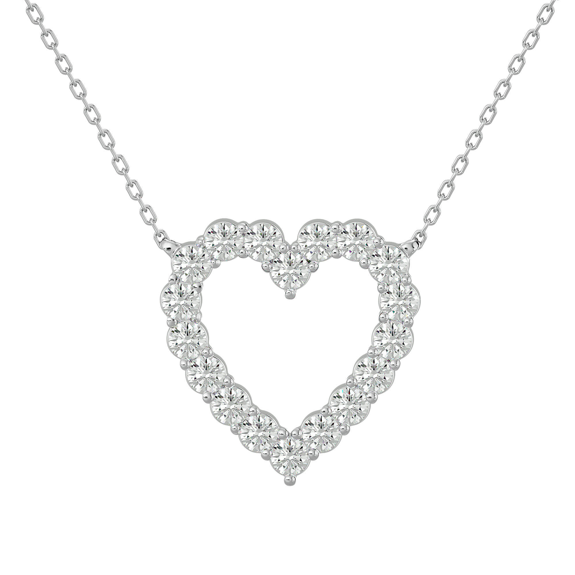 Heart Love Solitaire Pendant With 360 Animation 3dm stl renders 3D print model_3