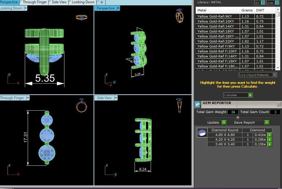 Solitaire Pendant With 360 Animation 3dm stl renders  3D print model_12