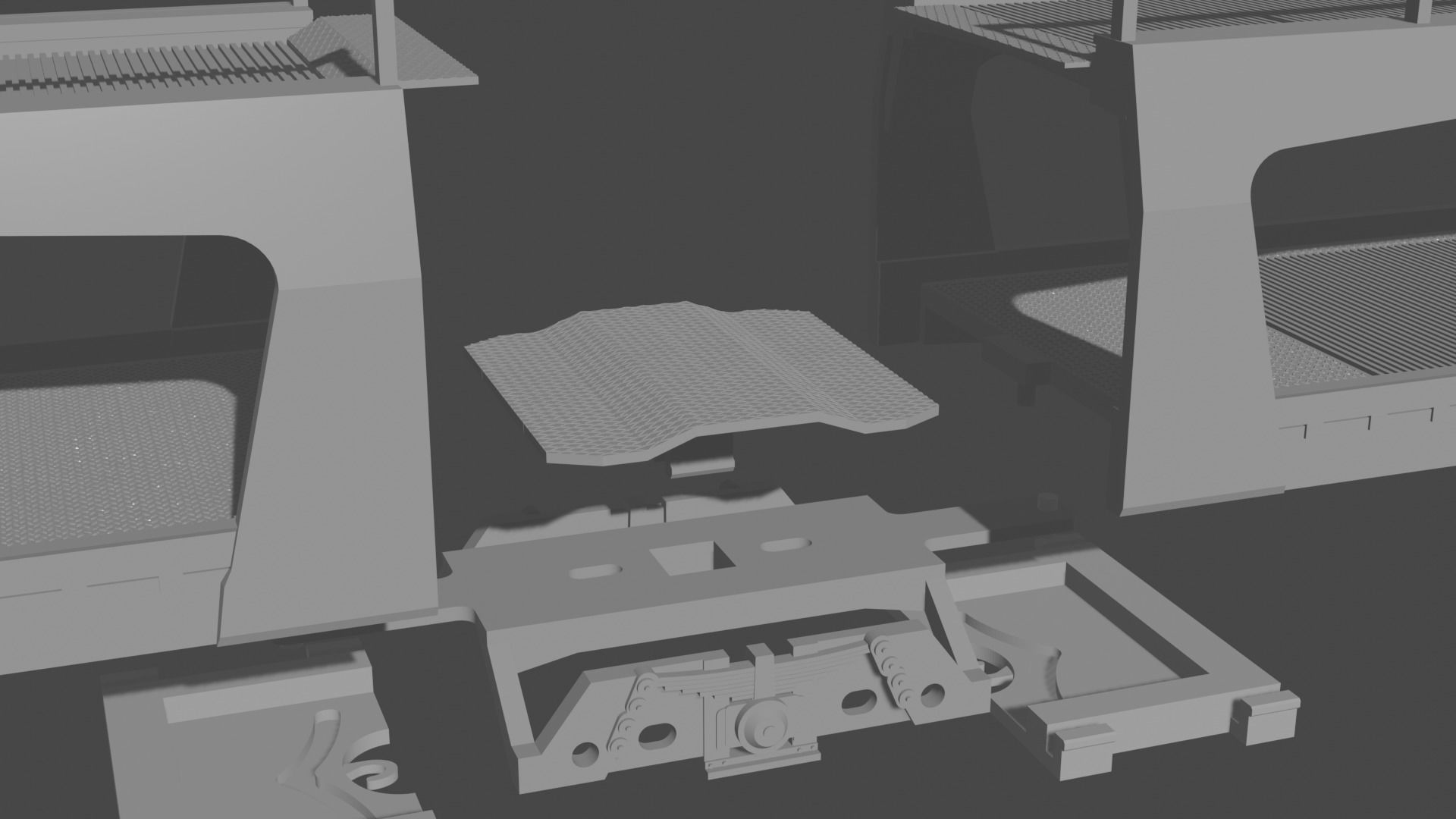 H0 1-87 scale Laeks TA 370 car carrying wagon 3D print model_8