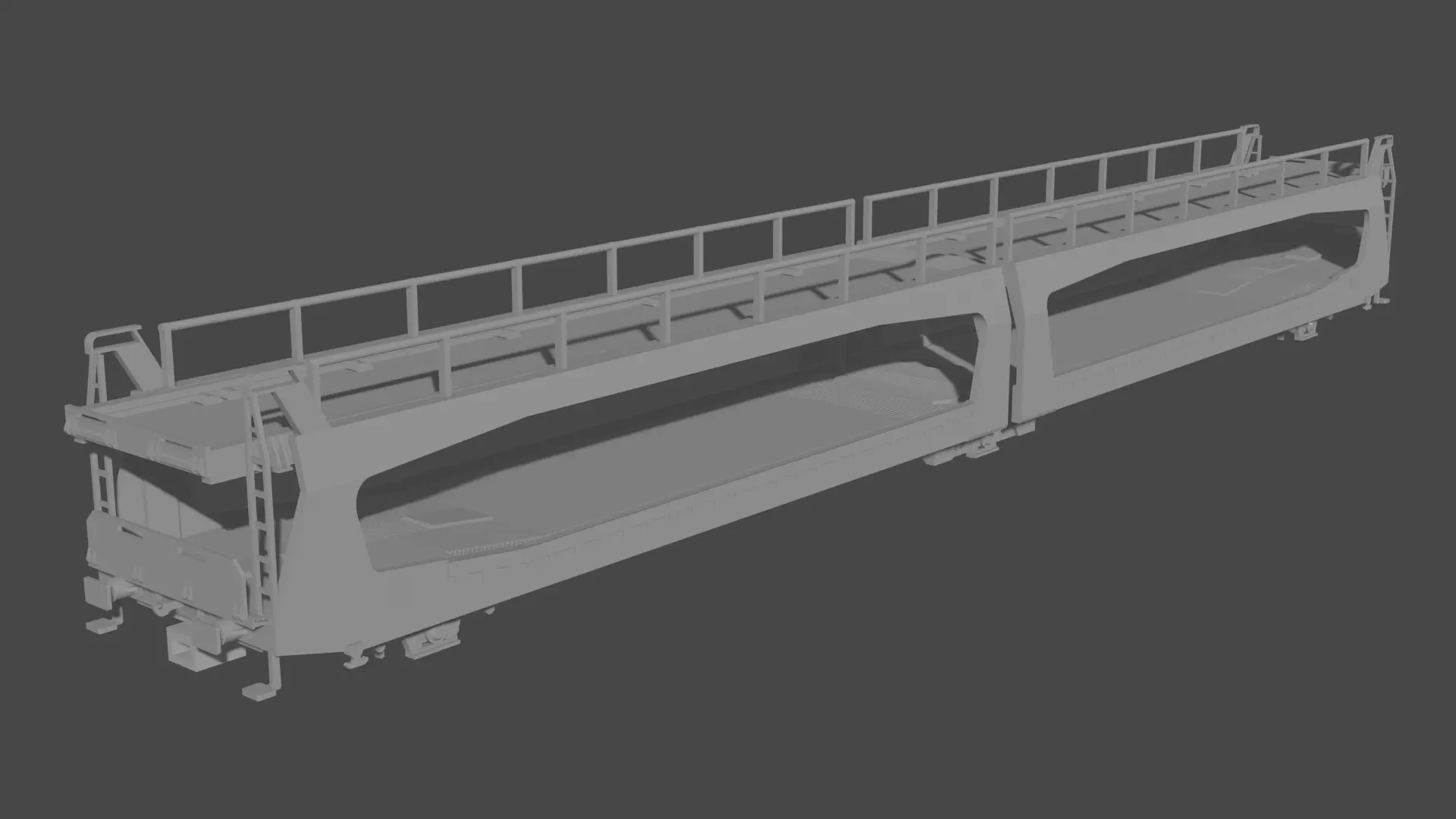 H0 1-87 scale Laeks TA 370 car carrying wagon 3D print model_0