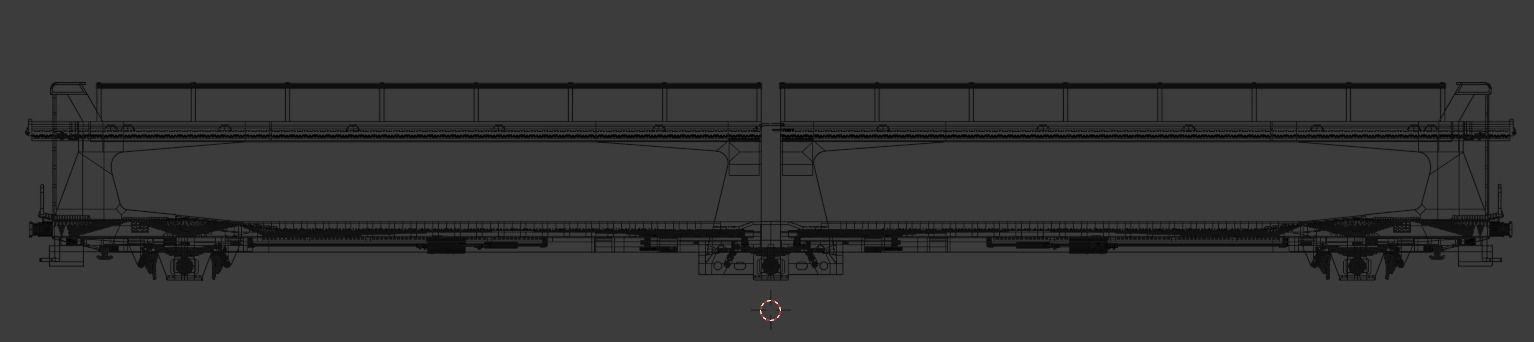 H0 1-87 scale Laeks TA 370 car carrying wagon 3D print model_2