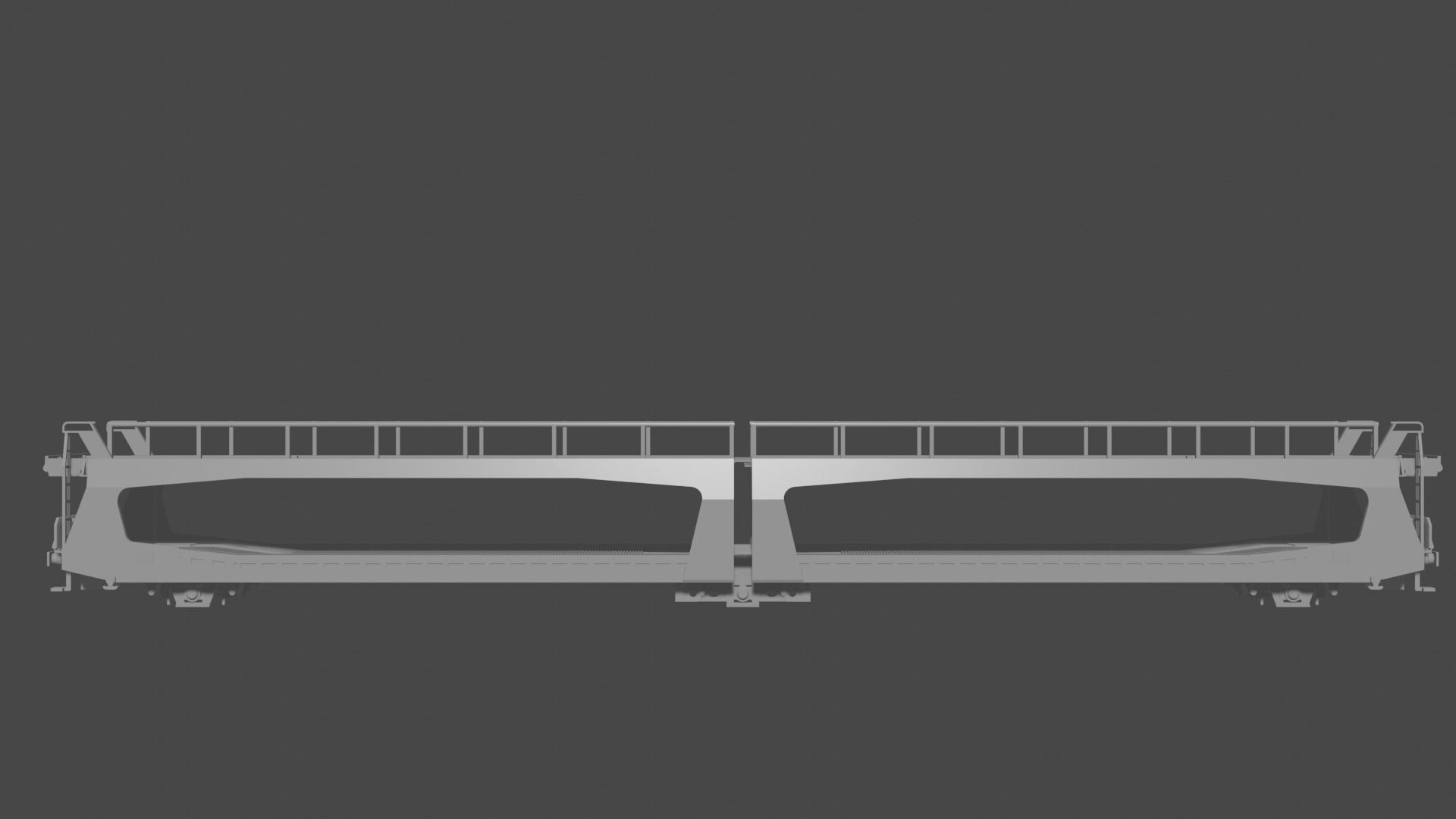 H0 1-87 scale Laeks TA 370 car carrying wagon 3D print model_1