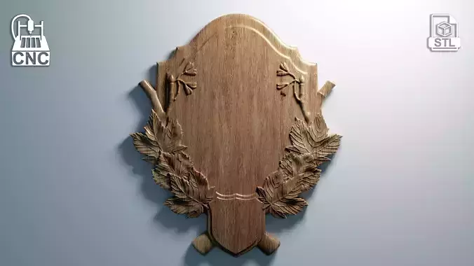 Trophy Mounting Plaque 5 - 3D STL Files for CNC 3D model