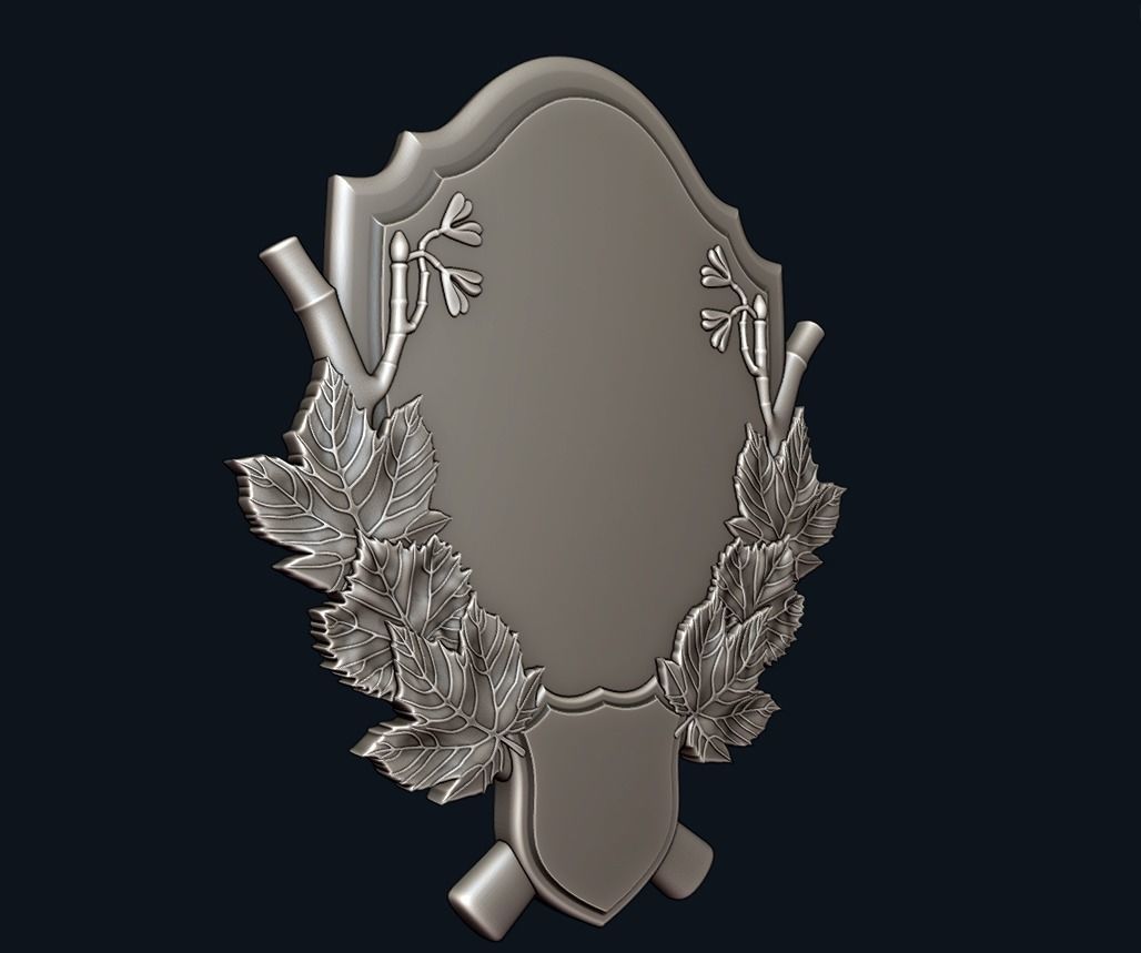 Trophy Mounting Plaque 5 - 3D STL Files for CNC 3D model_2