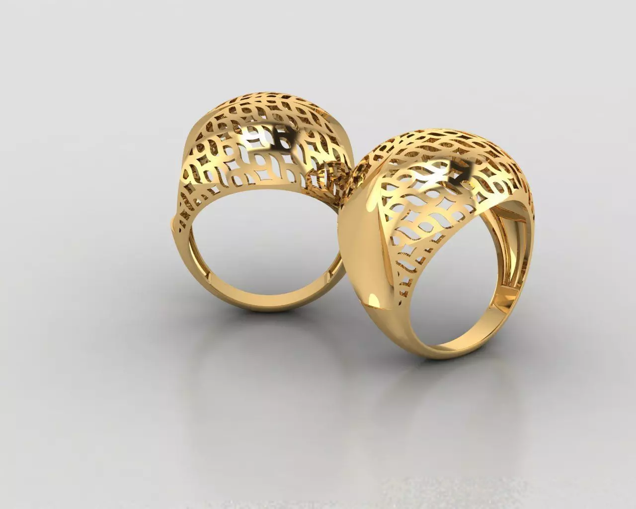 Woman Rings 3D 3D print model_0