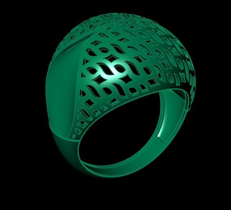 Woman Rings 3D 3D print model_2