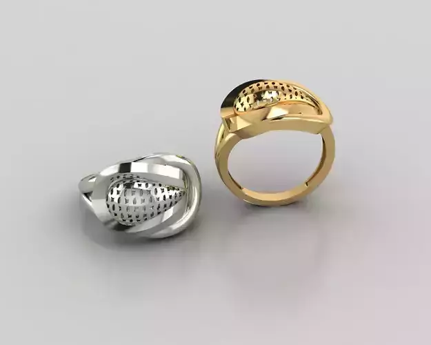 Woman Rings 3D 3D print model