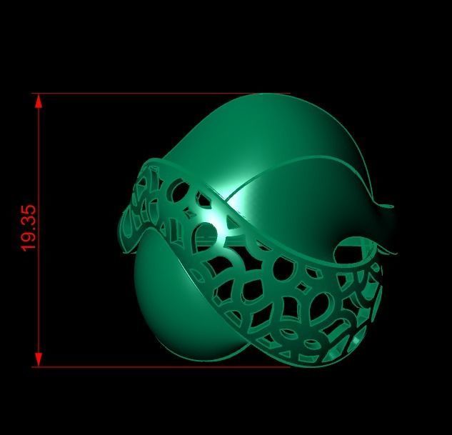 Woman Rings 3D 3D print model_1