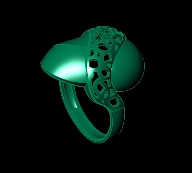 Woman Rings 3D 3D print model_2