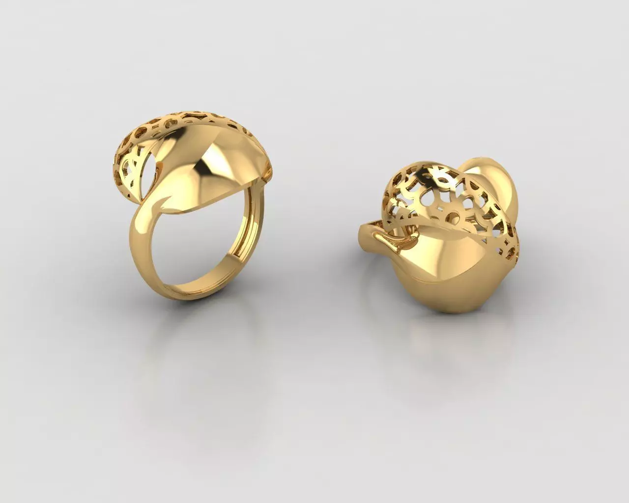 Woman Rings 3D 3D print model_0