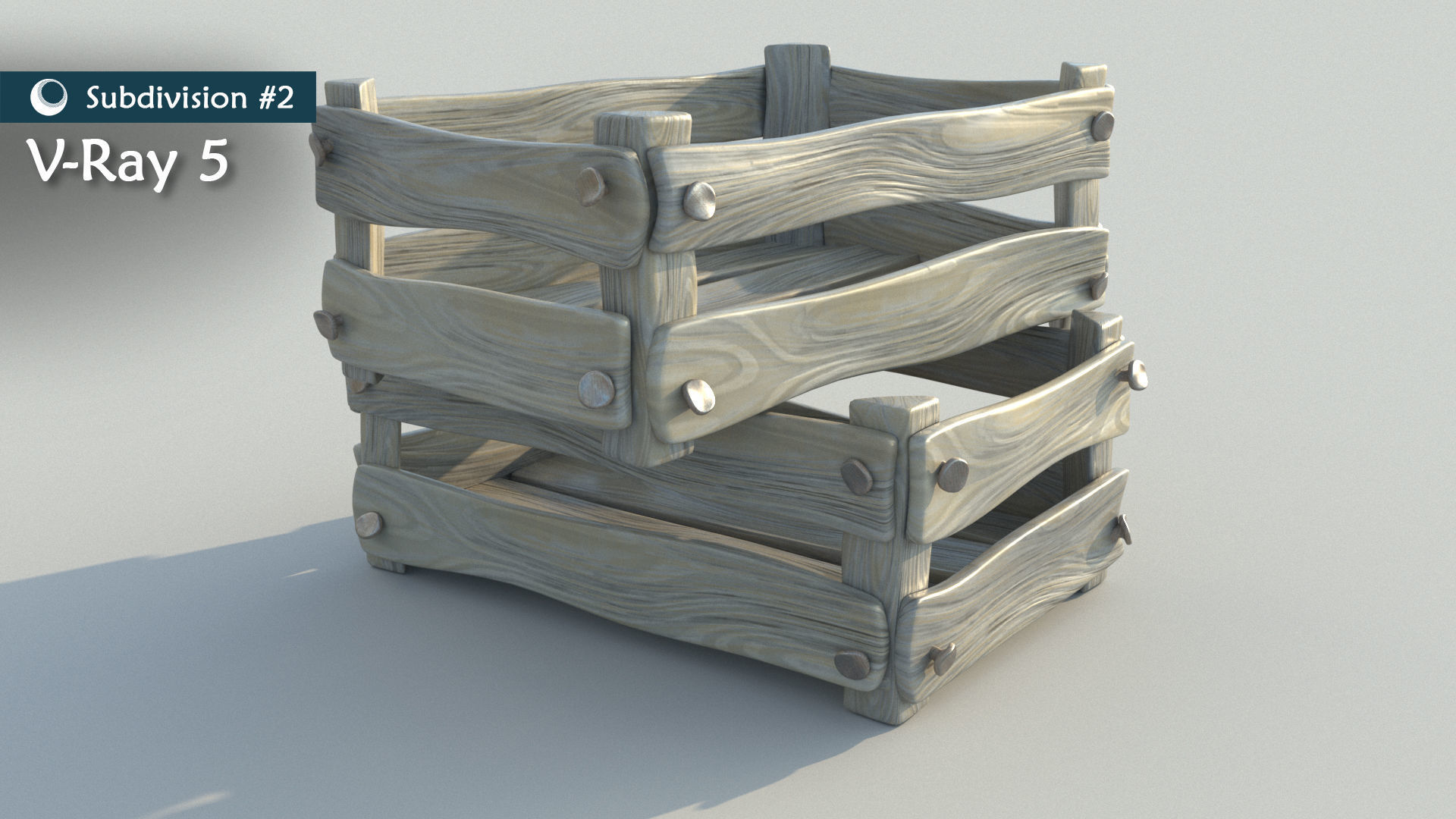 Subdivision LowPoly Fairy Treehouse Low-poly 3D model_6