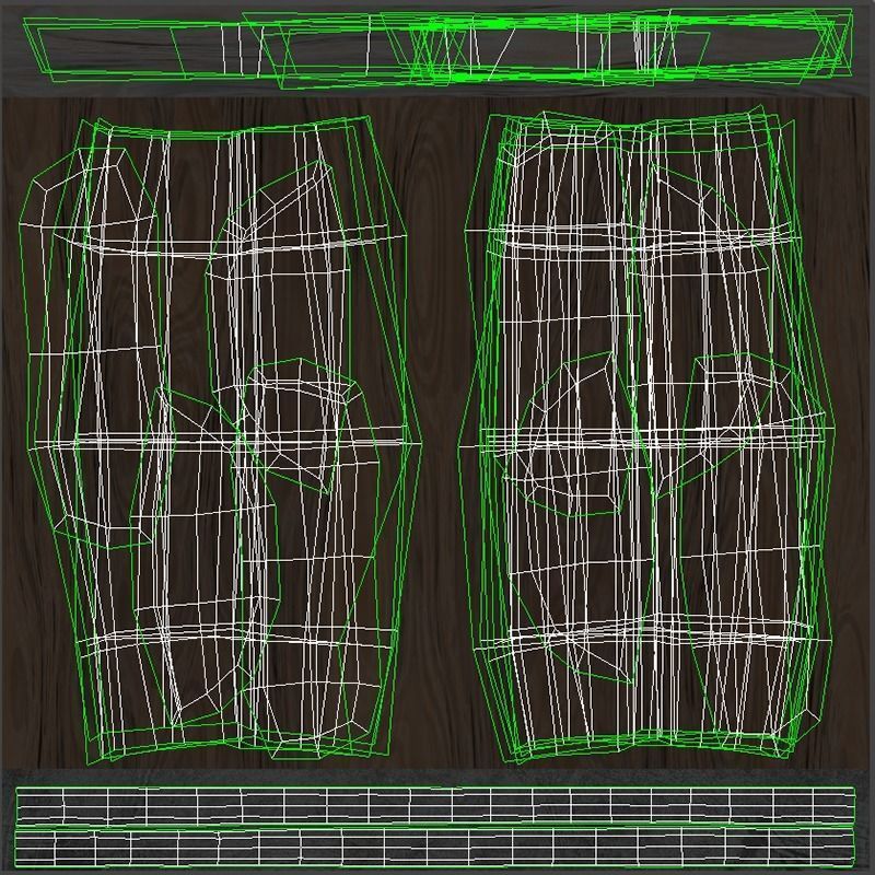 Subdivision LowPoly Fairy Treehouse Low-poly 3D model_38