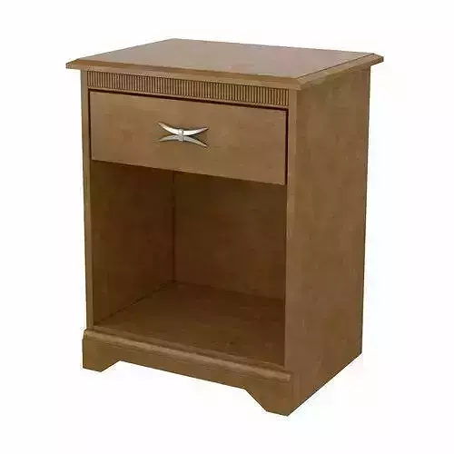Drawer Nightstand in Millwork Cherry 3D model