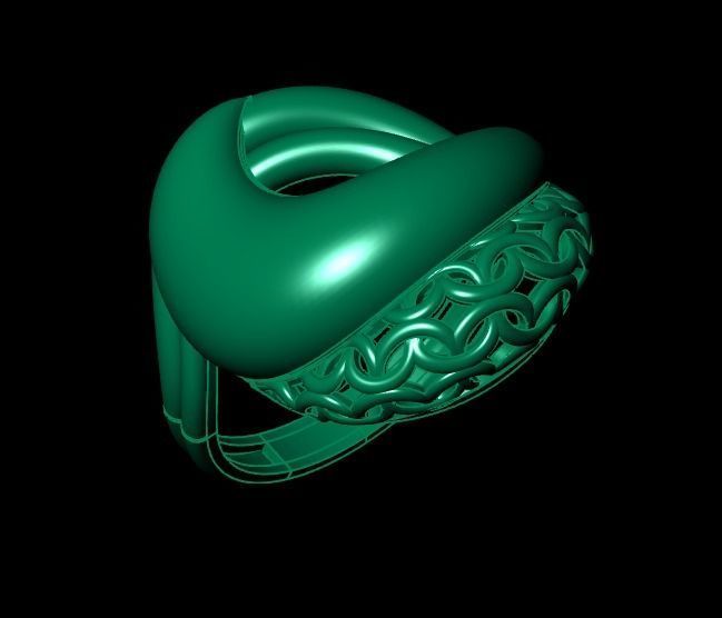 Woman Rings 3D 3D print model_2