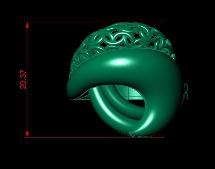 Woman Rings 3D 3D print model_1