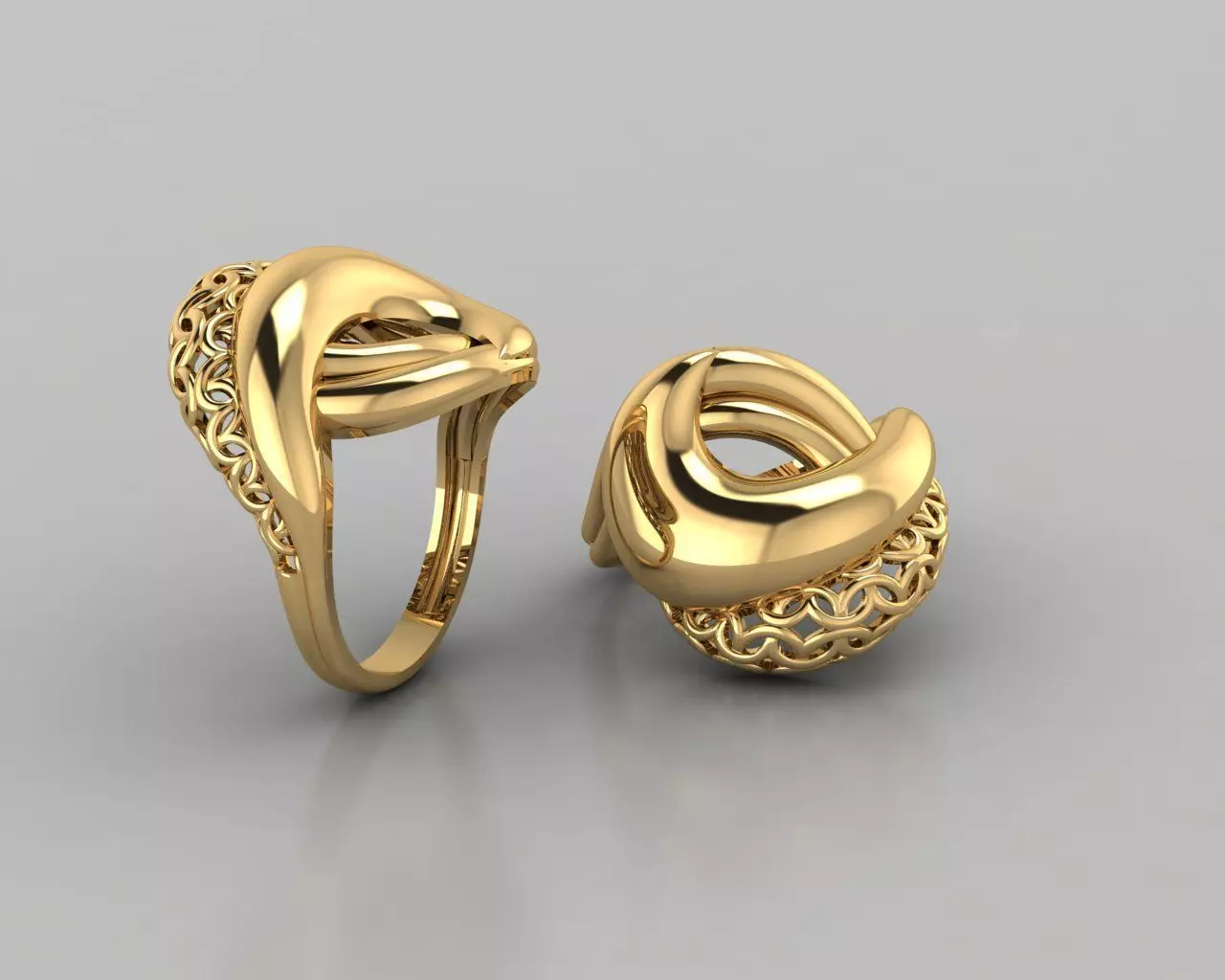 Woman Rings 3D 3D print model_0