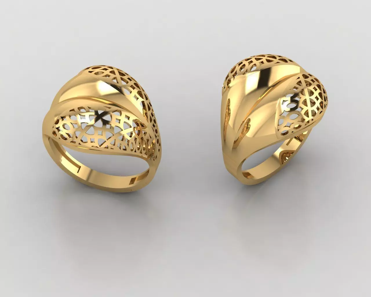 Woman Rings 3D 3D print model_0