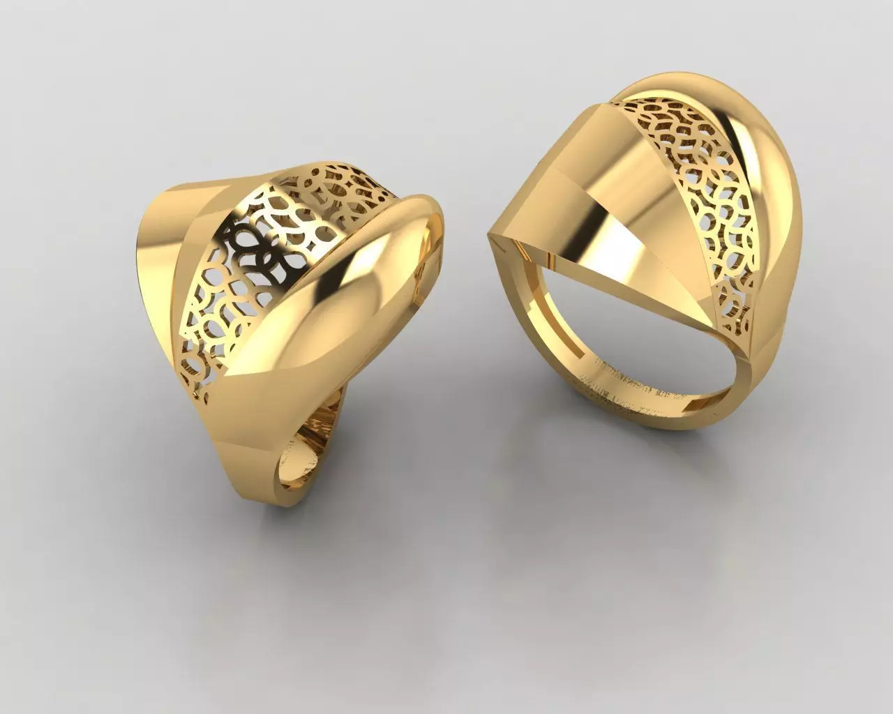 Woman Rings 3D 3D print model_0