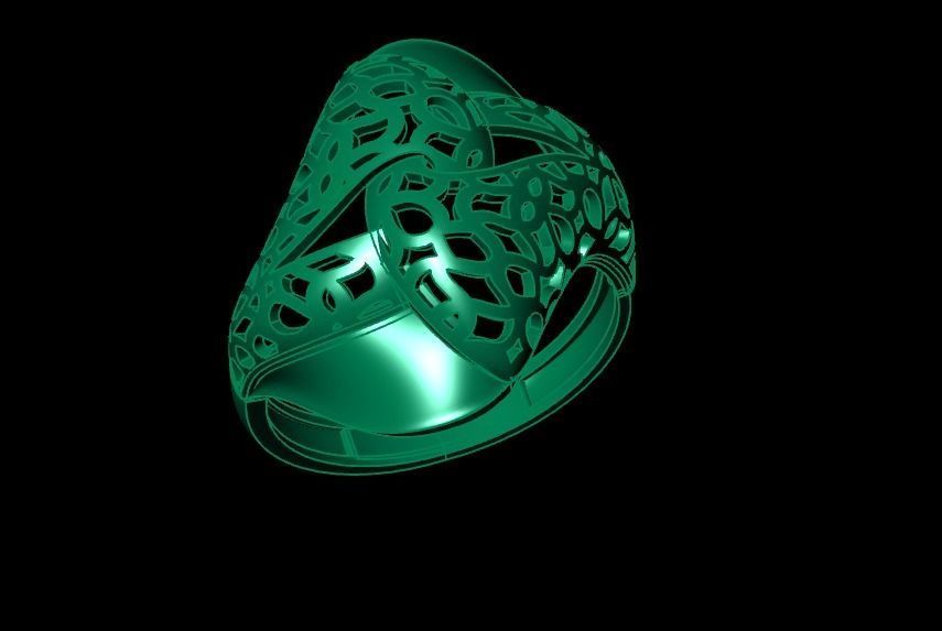 Woman Rings 3D 3D print model_2