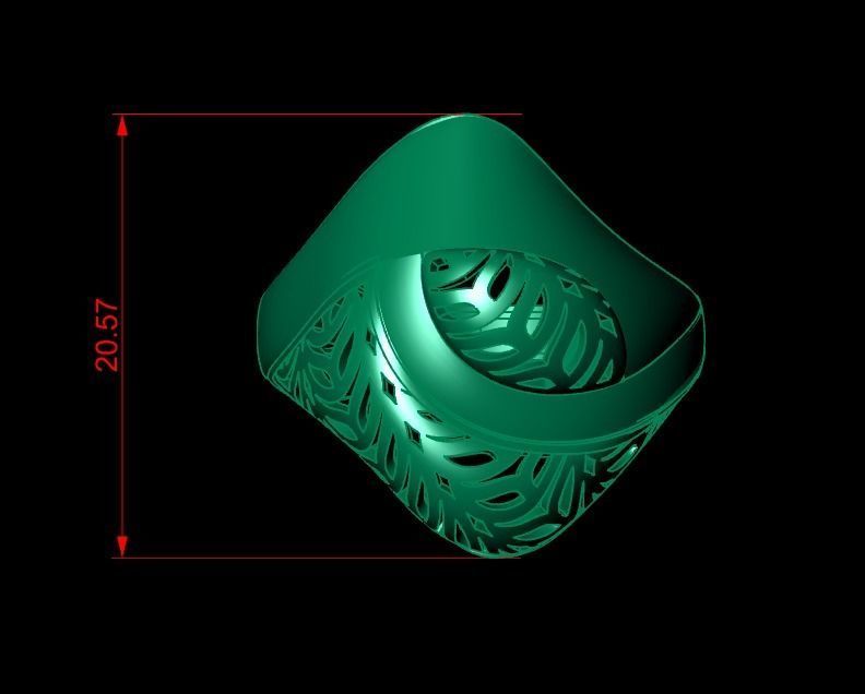 Woman Rings 3D 3D print model_1