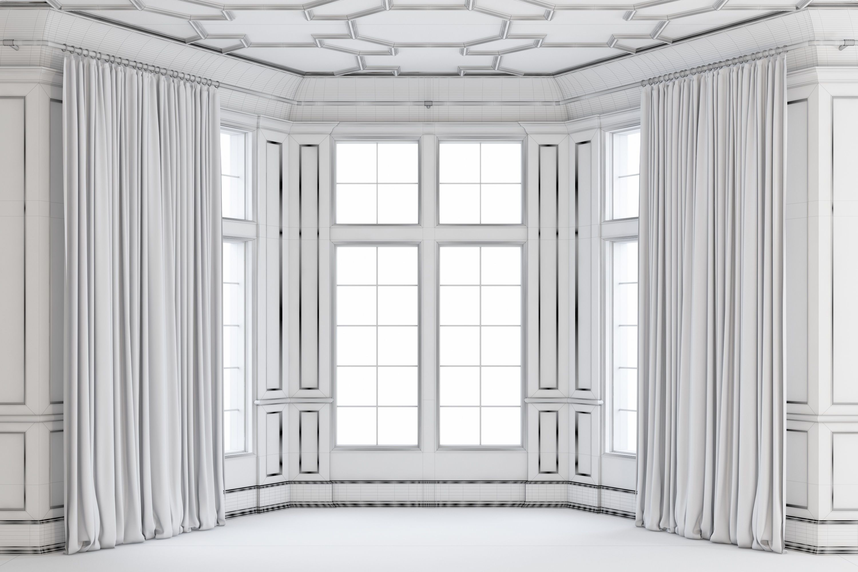 Study Room 3D model_4