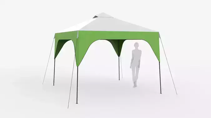 Coleman Tent 3x3 Meters 3D model