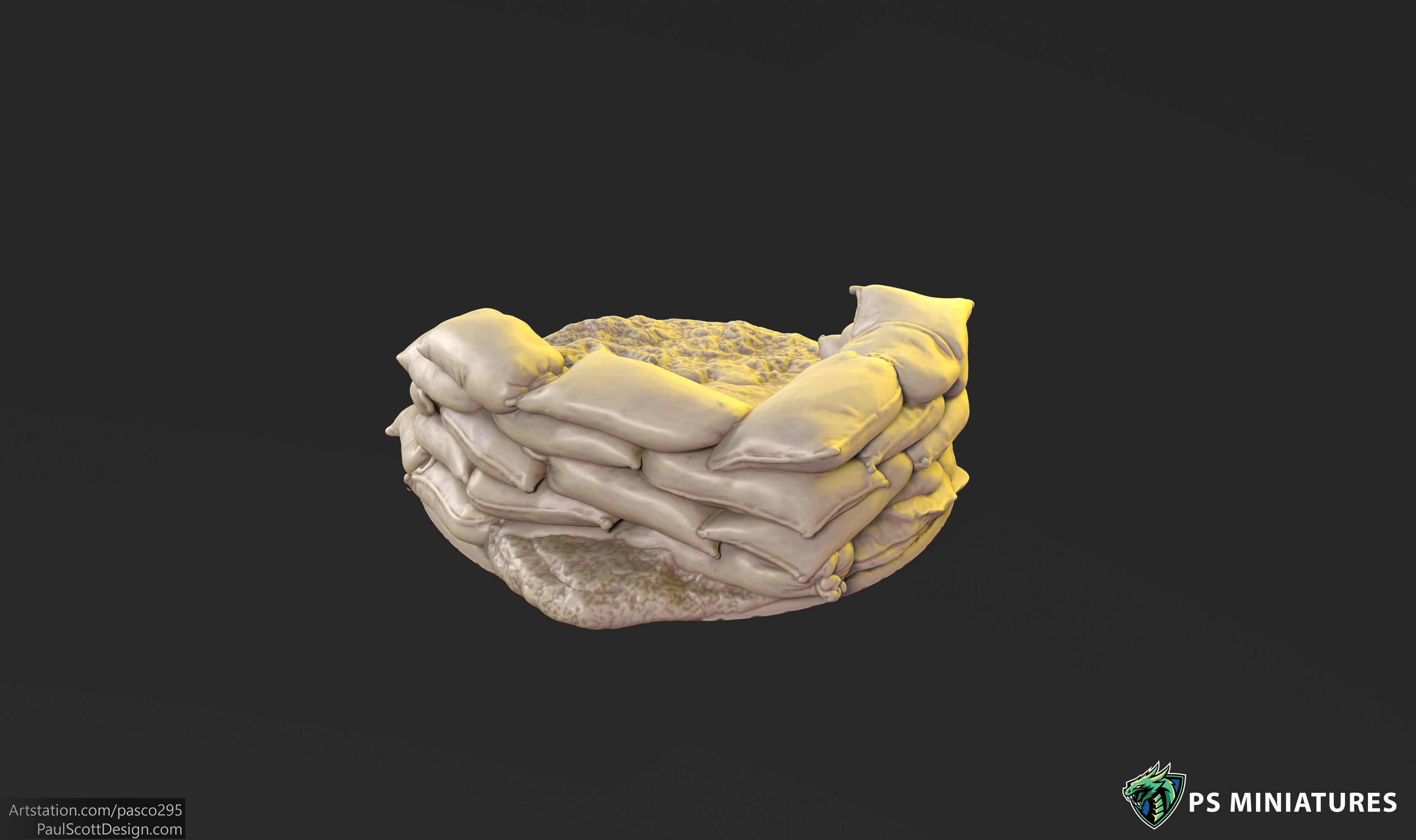 Mars Warzone Bases  3D print model_16