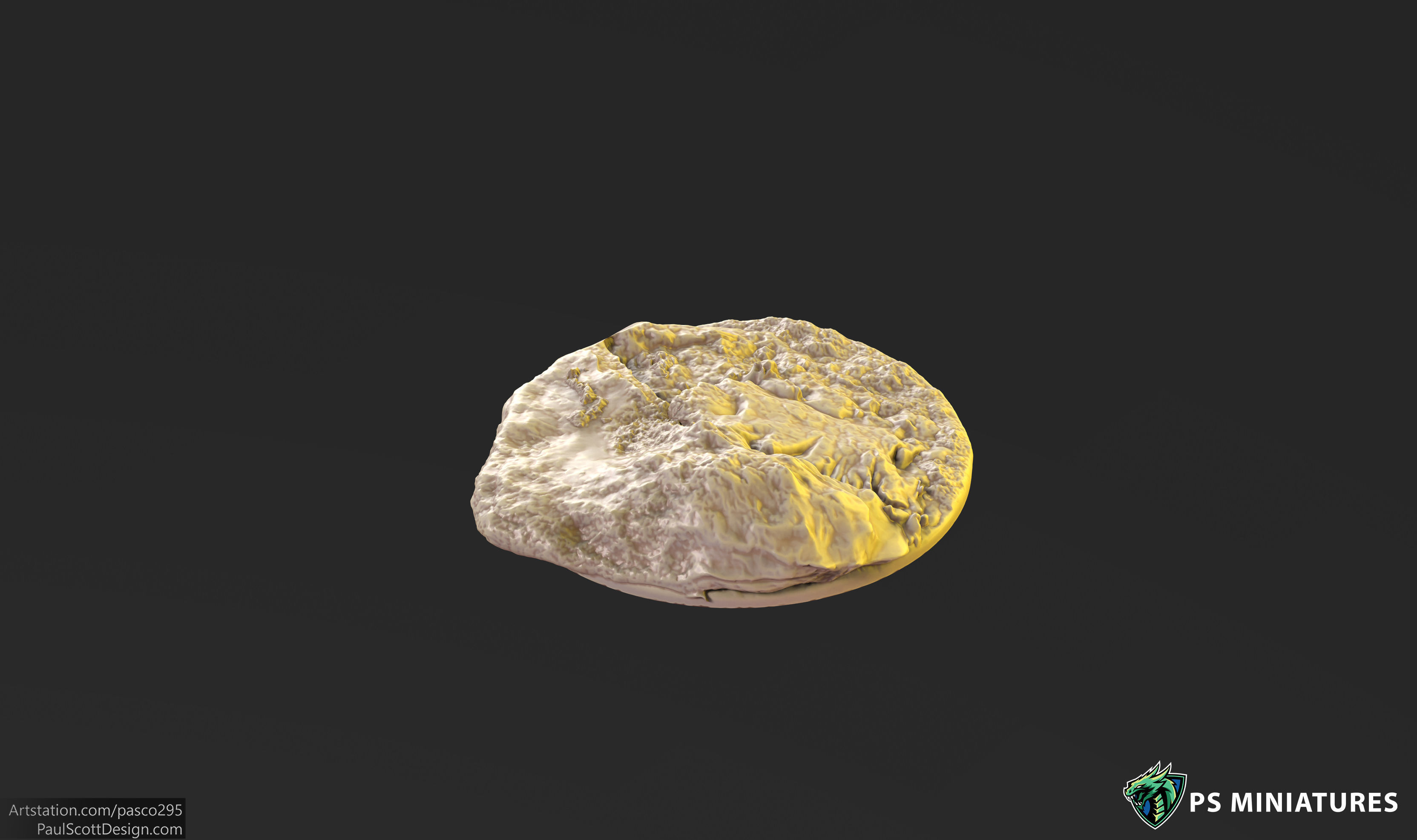 Mars Warzone Bases  3D print model_10