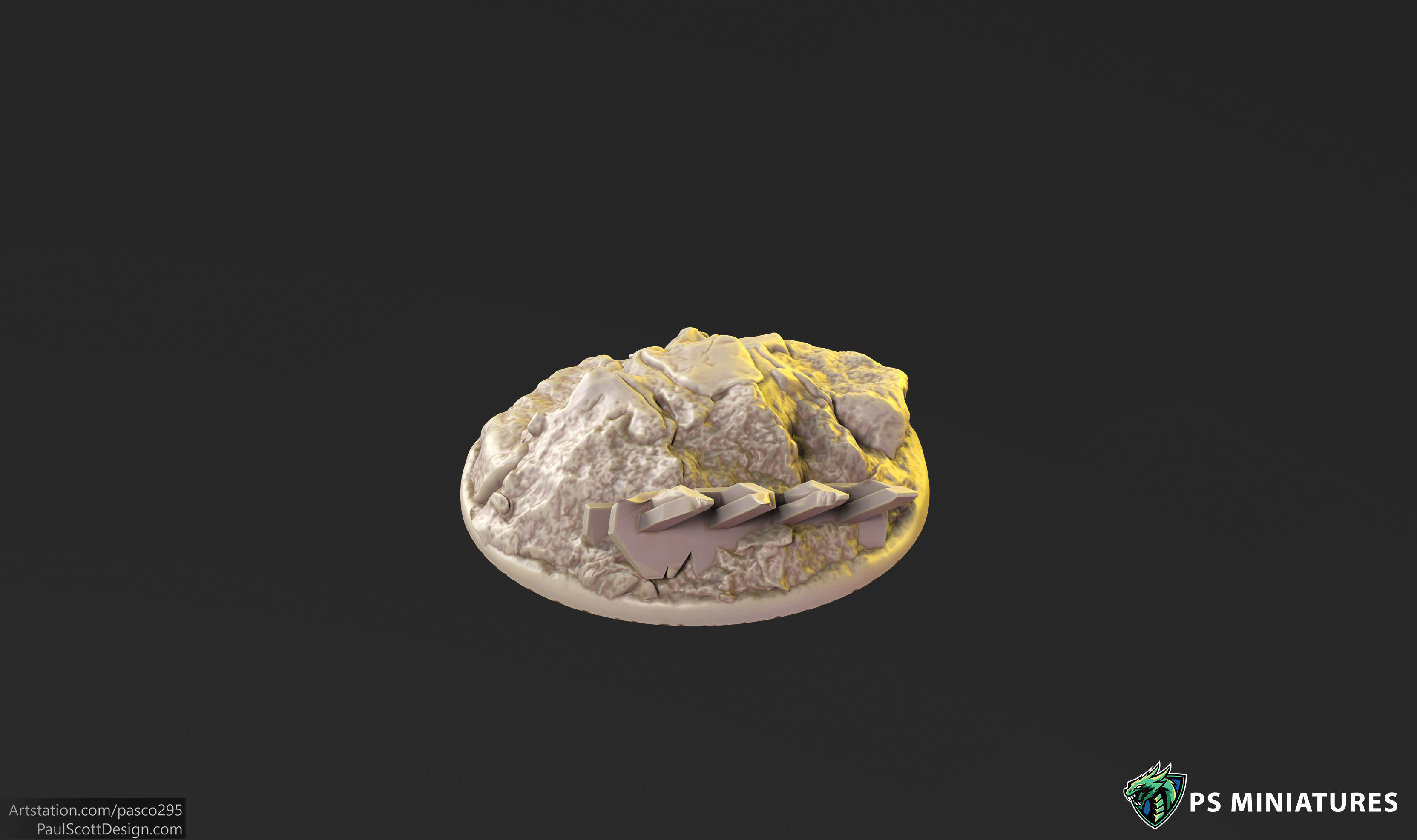 Mars Warzone Bases  3D print model_13