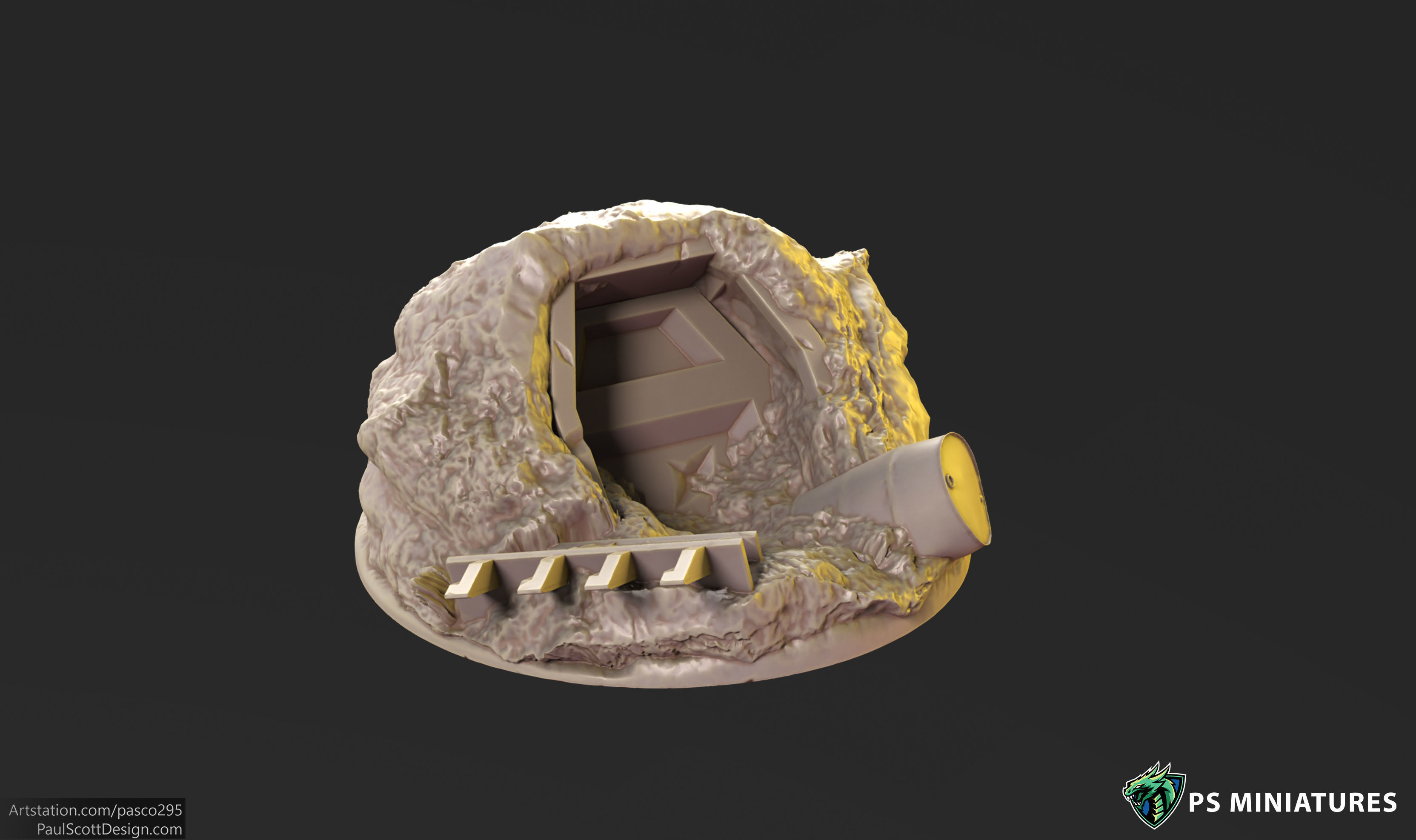 Mars Warzone Bases  3D print model_19