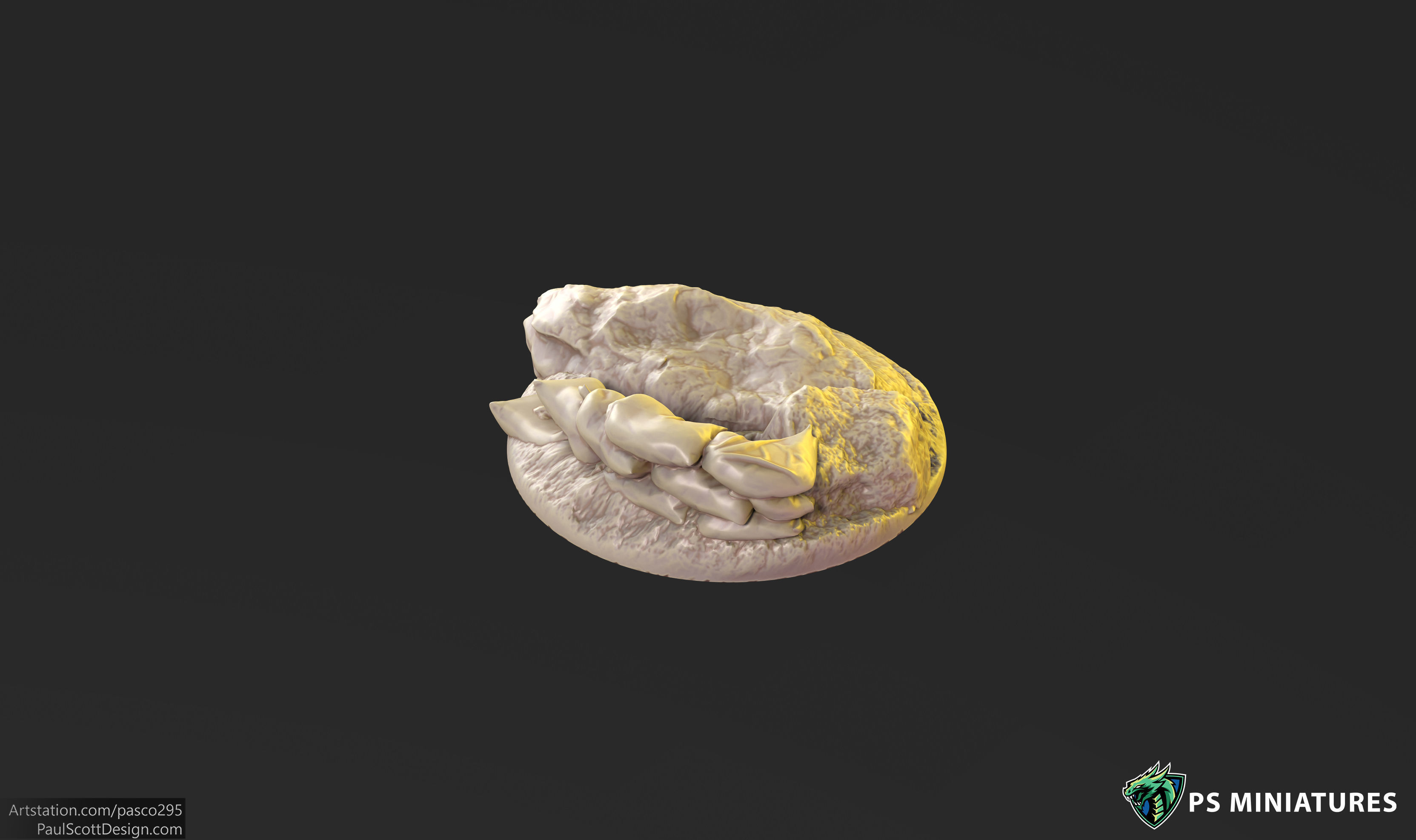 Mars Warzone Bases  3D print model_6