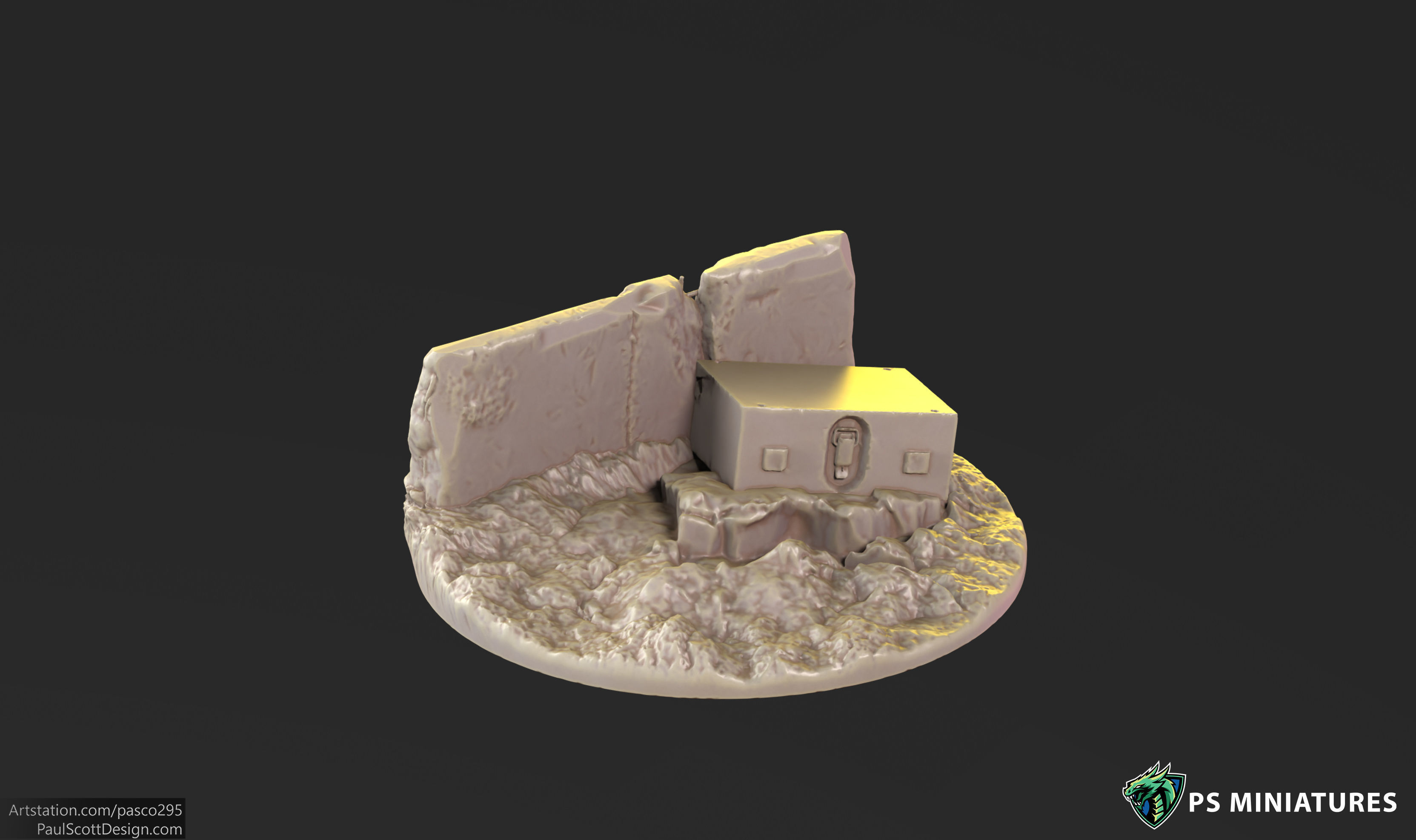 Mars Warzone Bases  3D print model_17
